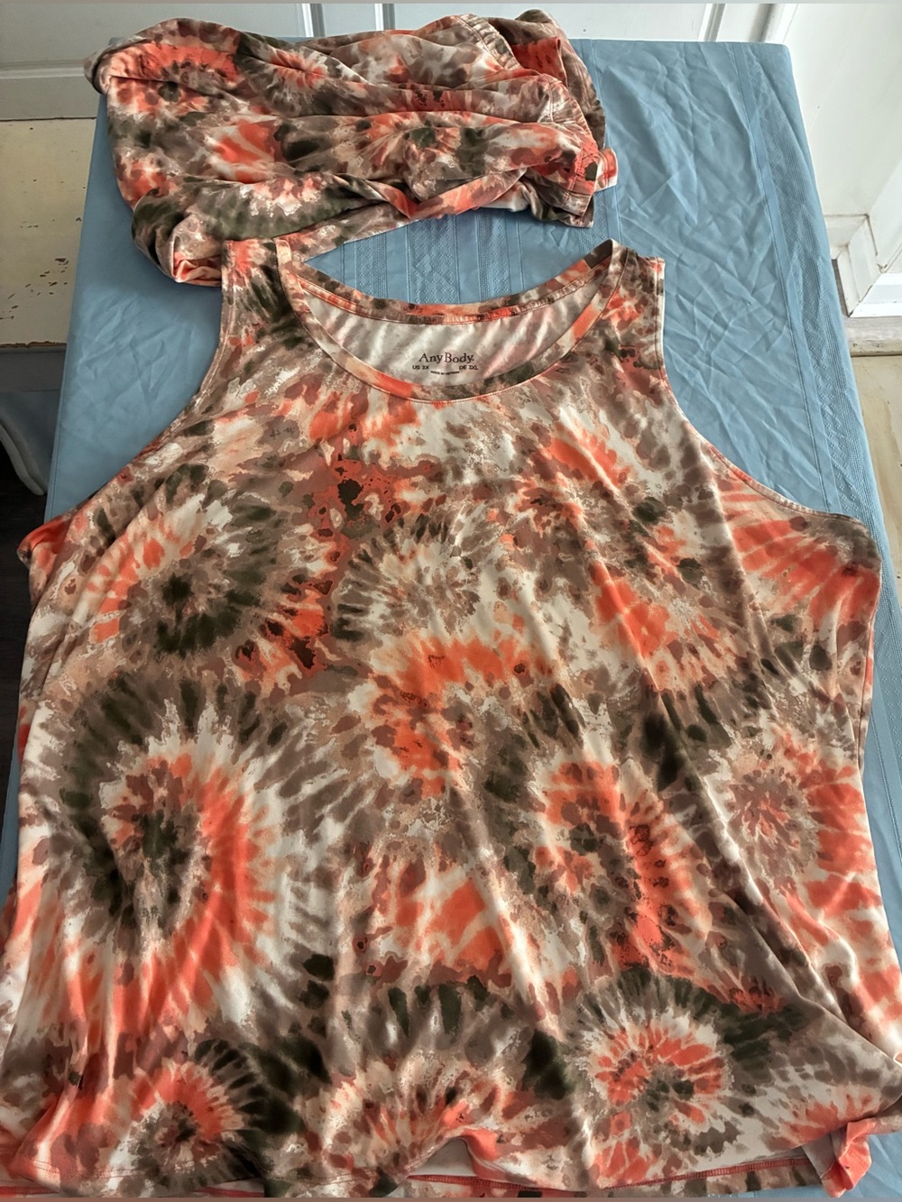 AnyBody 3X Tie-Dye Lounge Wear Set